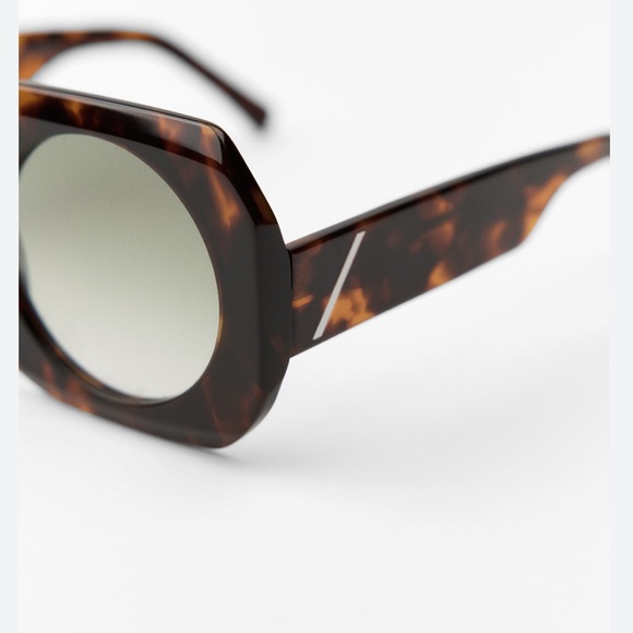Zara SQUARE ACETATE SUNGLASSES | - Picture 2 of 4